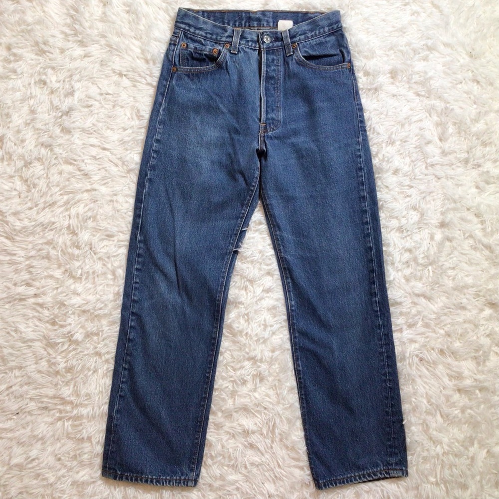 RARE Vintage Paper Tag 80s Levi’s 501 25 Petite Small Waist Wedgie Booty Jeans